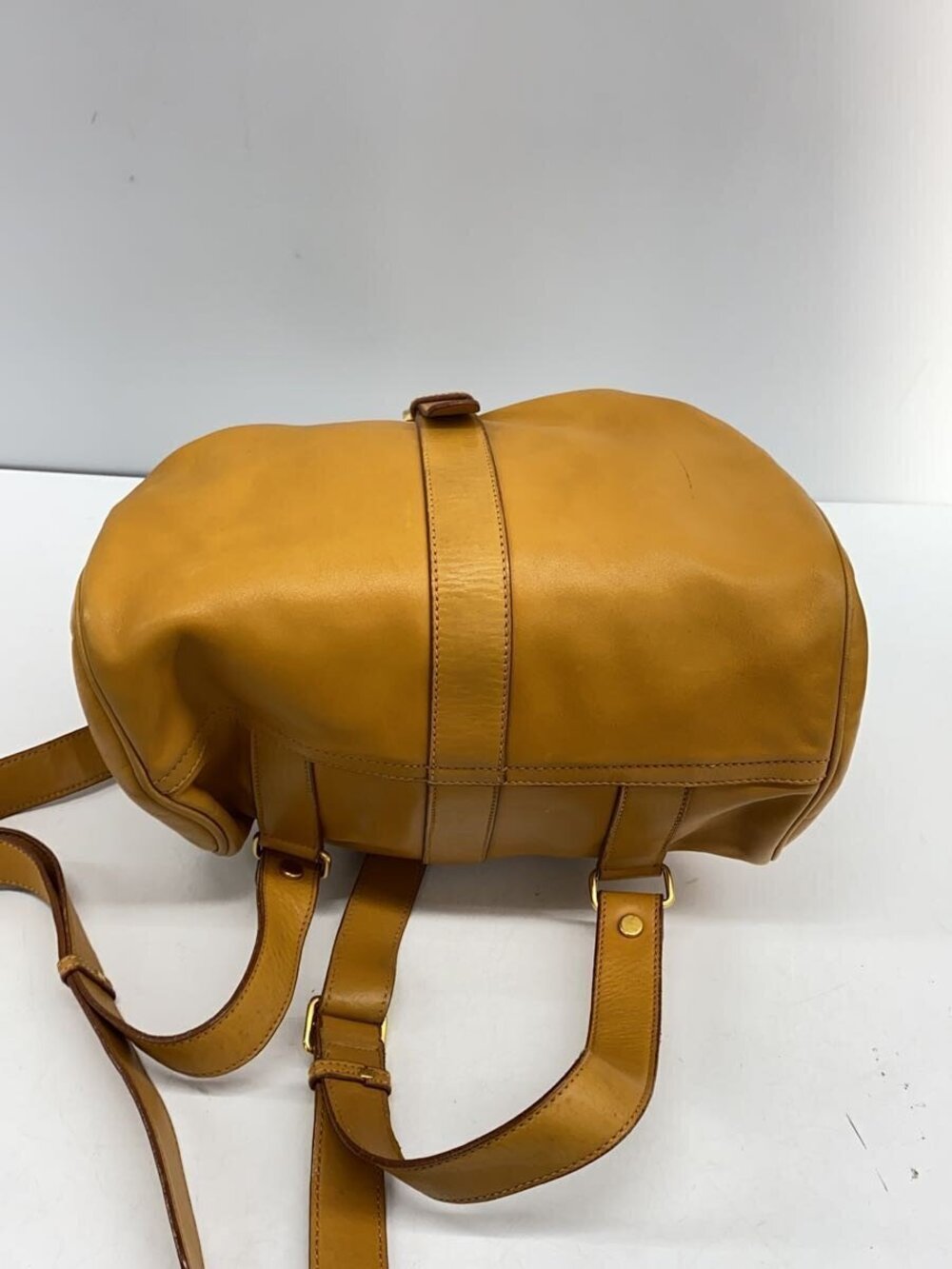 Gucci Backpack Rucksack Leather Yellow - Picture 4 of 6